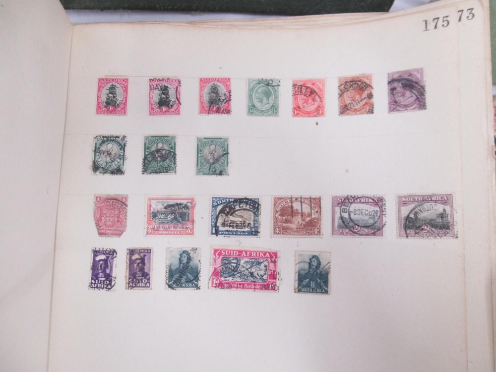 Assorted collection of British and International stamps predominantly c20th in folders/albums and - Image 7 of 13