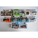 Nine boxed British film themed diecast model car sets from Corgi, 3 with figures to include 2x 96012