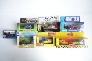 Six boxed British television themed diecast model car sets from Corgi to include Only Fools And