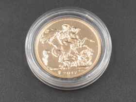 Elizabeth II 2017 sovereign, encapsulated