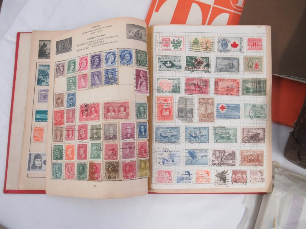 Suitcase cont. mixed collection of c20th British and International stamps, covers & FDC's, loose and - Image 3 of 11