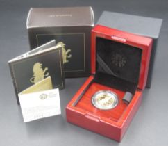 The Royal Mint - The Queen's Beasts: The White Lion of Mortimer 2020 UK Quarter-Ounce Gold Proof £25