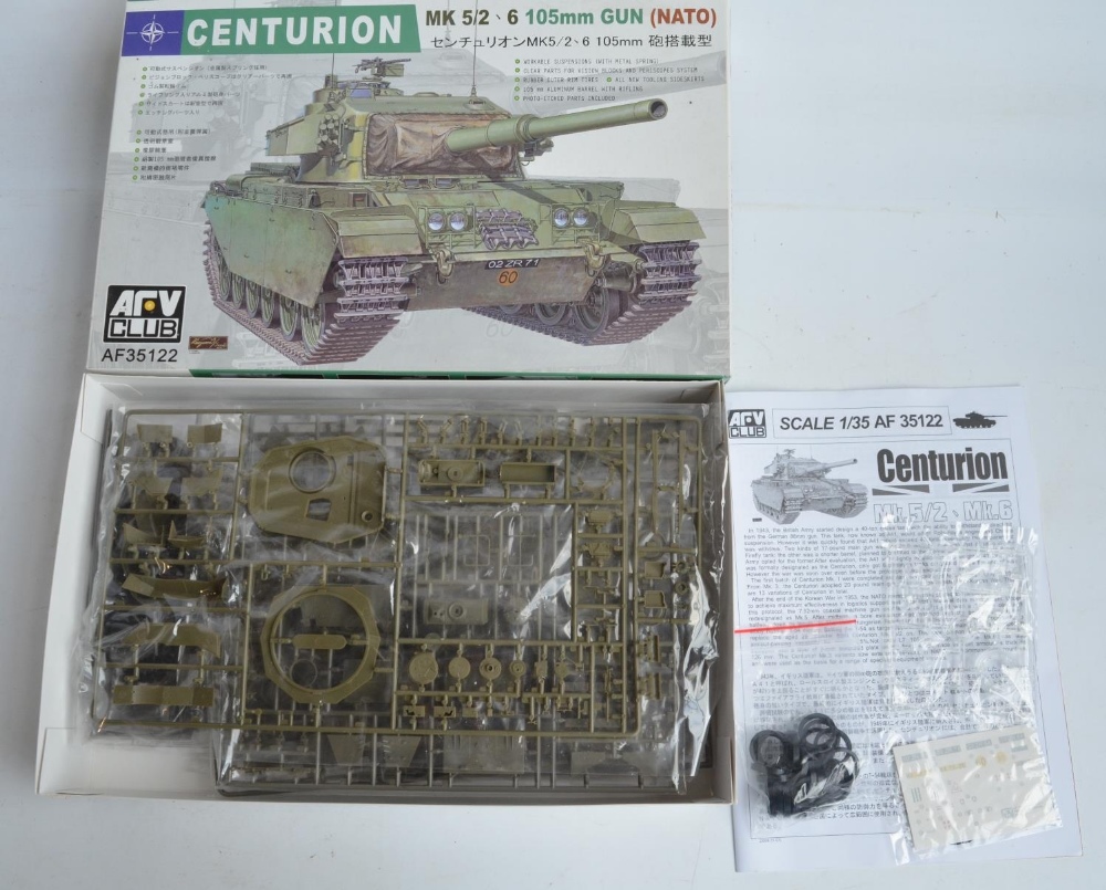 Ten unbuilt 1/35 post war British tank and military vehicle plastic model kits from Amusing Hobby, - Image 3 of 8