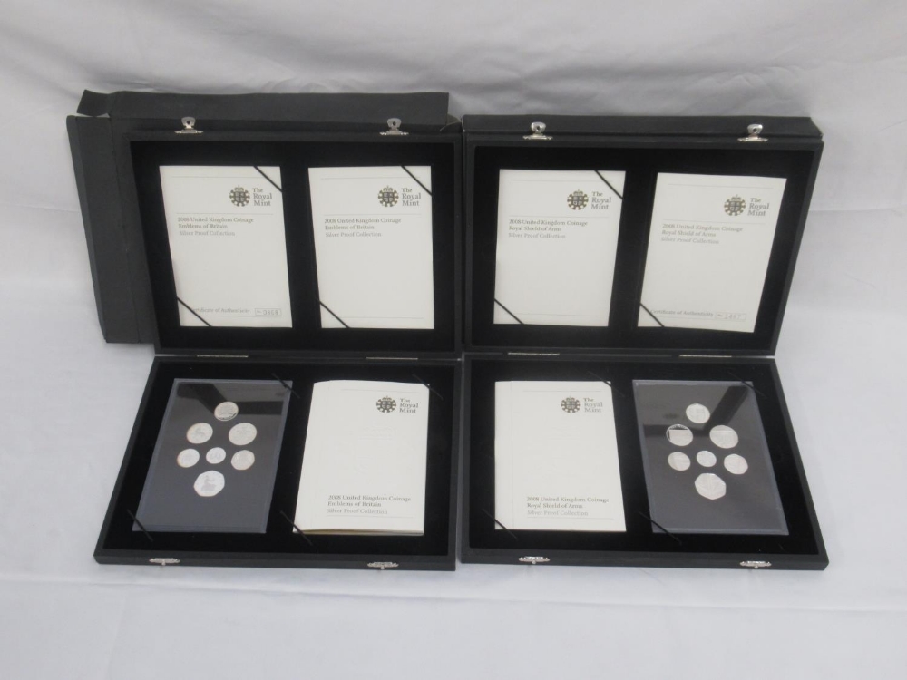 The Royal Mint - 2008 United Kingdom Coinage Royal Shield of Arms Silver Proof Collection Limited