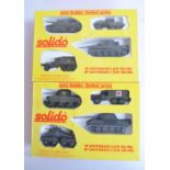 Collection of diecast armour models from Solido to include 11 boxed single vehicle sets, WWII and