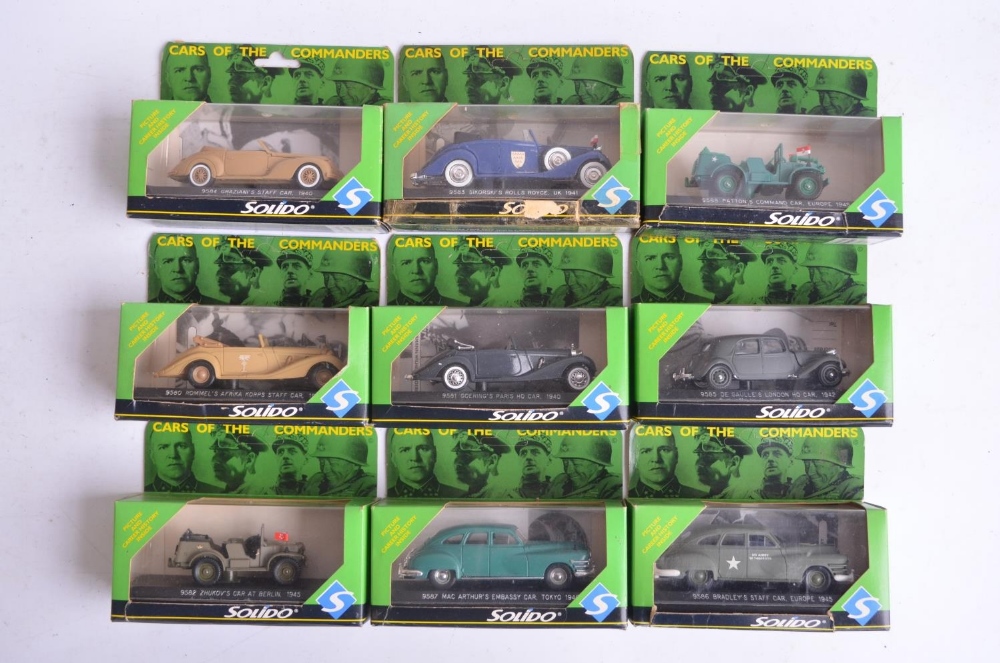 Collection of ten diecast mostly German WWII armour/tank models and 9x 'Cars Of The Commanders' - Bild 2 aus 11