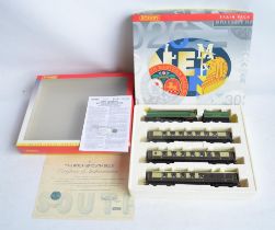 Hornby limited edition OO gauge R2661M Bournemouth Belle train pack with West Country/Battle Of