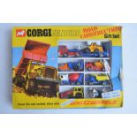 Vintage boxed Corgi Juniors 3024 Road Construction Gift Set, contents near mint, box good for age