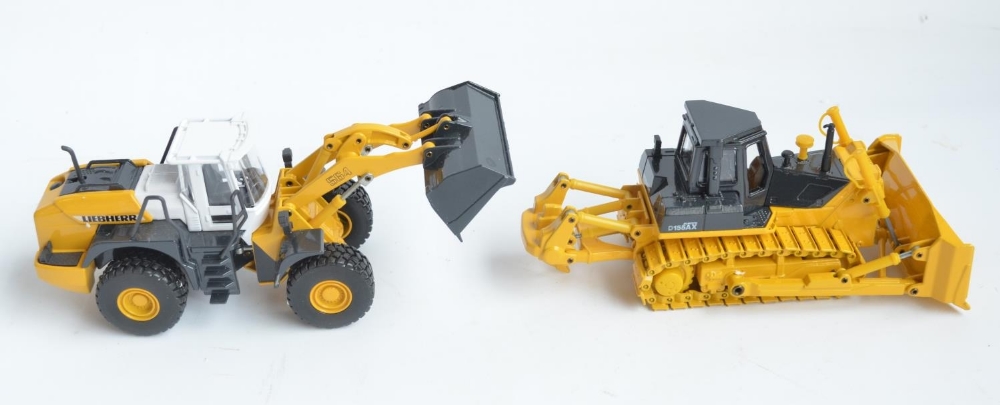 Four boxed diecast plant machinery models to include Joal 1/50 scale Avance D155AX-5 bulldozer - Image 3 of 7