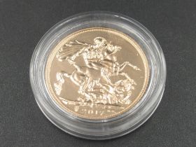 Elizabeth II 2017 sovereign, encapsulated