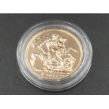 Elizabeth II 2017 sovereign, encapsulated