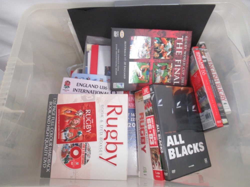 Large collection of Rugby books, programmes, DVDS, etc. to inc. England 150 Years Collectors Edition - Image 6 of 10