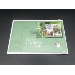 Kew Gardens 250th Anniversary of the Royal Botanic Gardens, Kew Gardens 50p coin cover, with