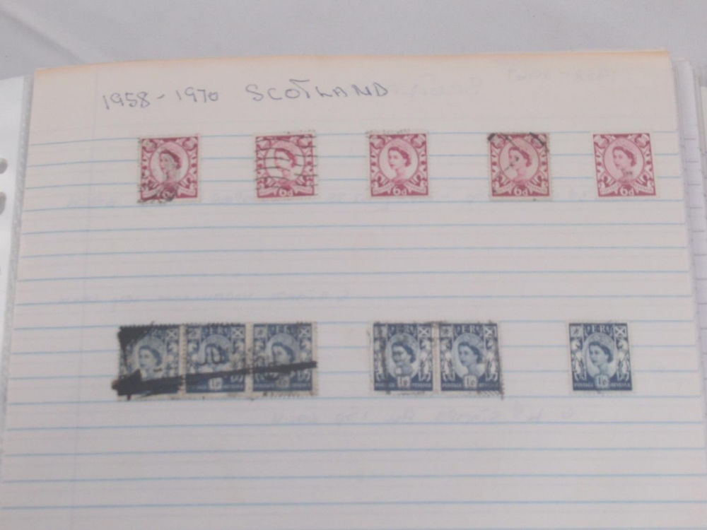 Large collection of GB stamps to inc. folder cont. Scottish, Welsh and Northern Irish stamps from - Image 11 of 26