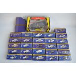 Collection of twenty six boxed 1/43 scale previously displayed British Police Car diecast models