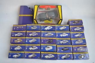 Collection of twenty six boxed 1/43 scale previously displayed British Police Car diecast models