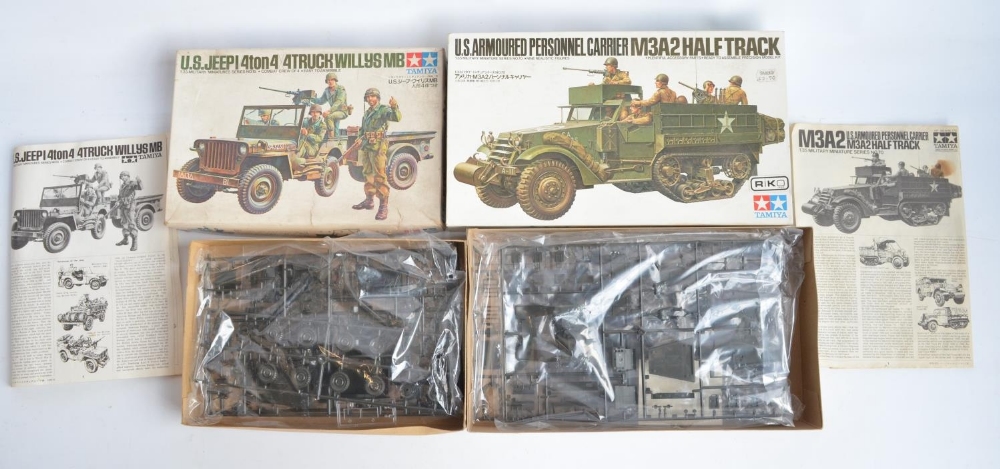 Eight unstarted 1/35 scale WWII US armour plastic model kits/sets from Tamiya and Italeri to include - Image 4 of 6