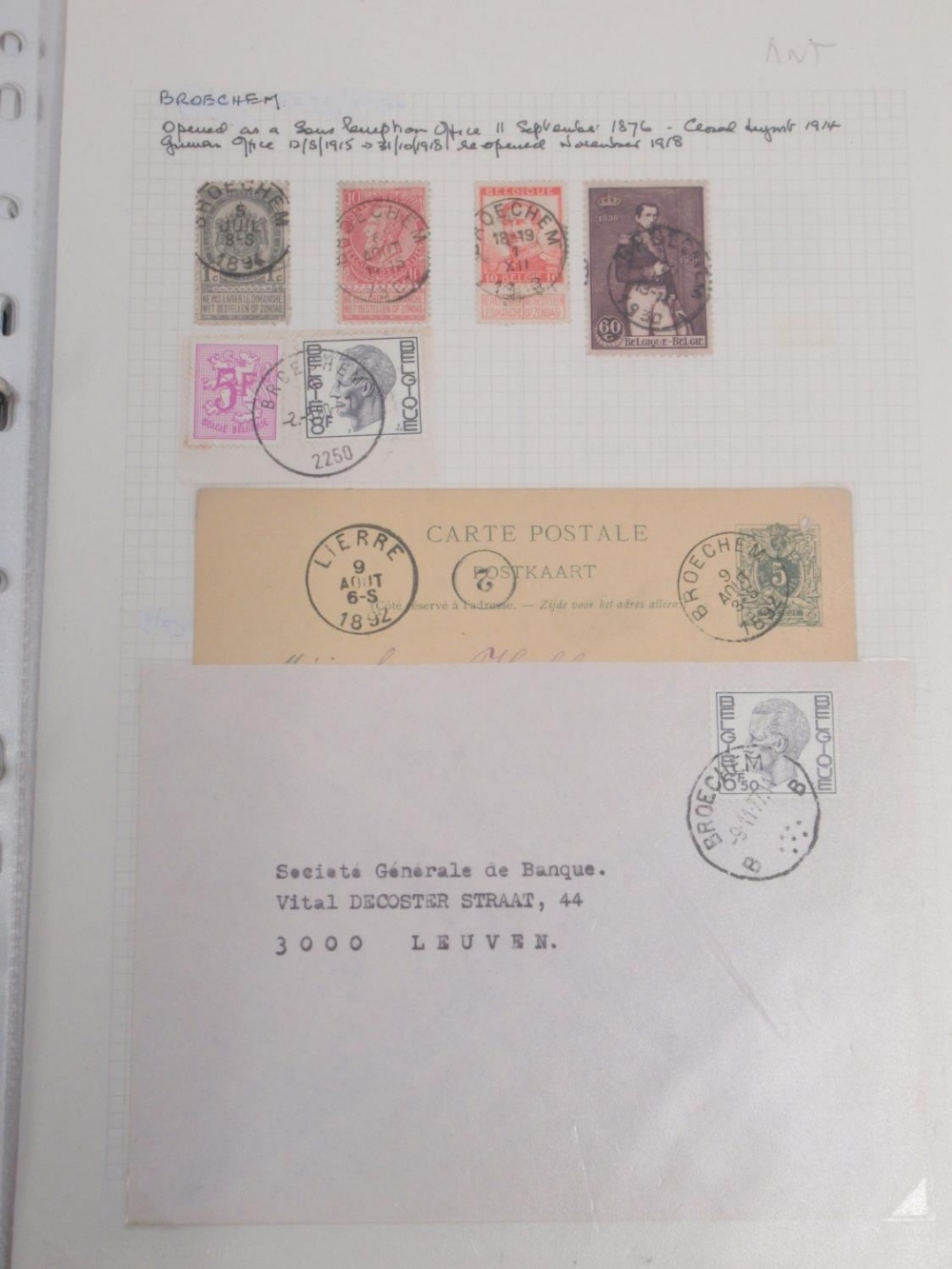 Collection of 5 stamps folders containing an assorted collection of c20th (and some late c19th) - Image 9 of 13