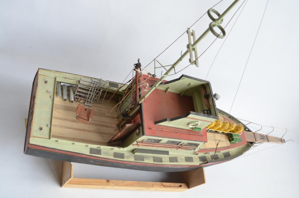 Large scratch built wooden radio controlled model of the 'Orca' as featured in the film Jaws, approx - Image 8 of 9