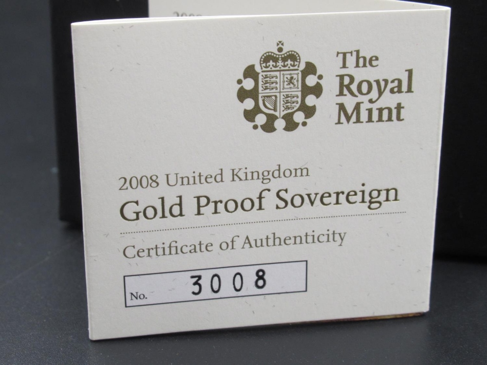 The Royal Mint - 2008 United Kingdom Gold Proof Sovereign, Limited Edition no. 3008/12500, with - Image 3 of 3