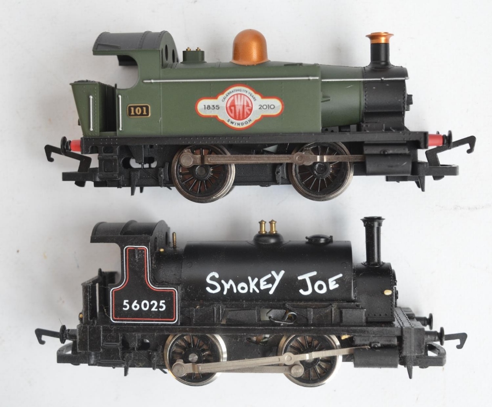 Four boxed OO gauge 0-4-0 electric steam train models from Hornby to include a Smokey Joe Class - Image 6 of 9