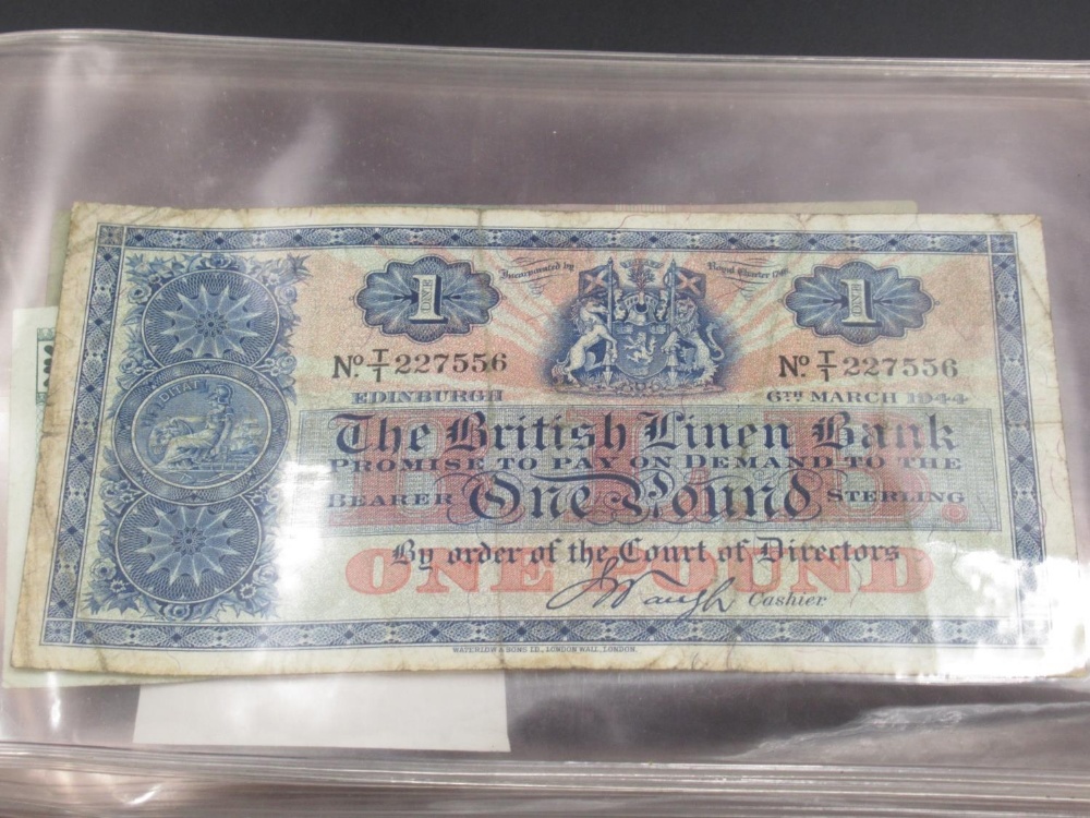 Folder cont. assorted collection of Scottish, Irish and other bank notes, - Image 4 of 12