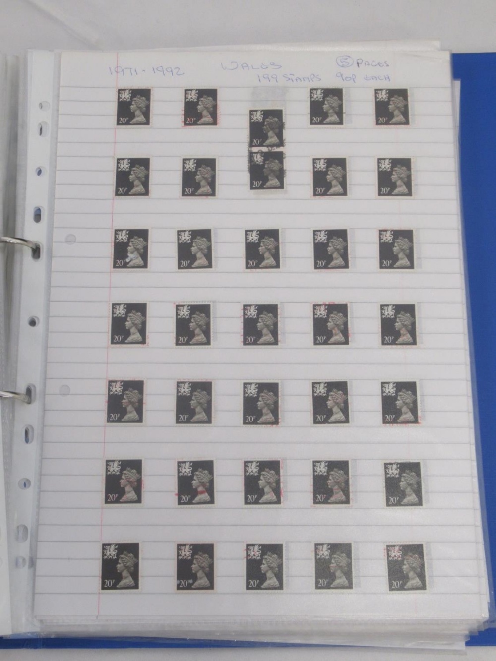 Large collection of GB stamps to inc. folder cont. Scottish, Welsh and Northern Irish stamps from - Image 14 of 26