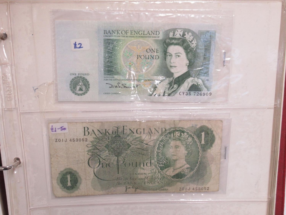 Mixed collection of GB and International banknotes in 3 folders - Image 3 of 32