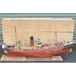 Large radio controlled model of the oceanic trawler 'Boston Typhoon' of Fleetwood, fibre glass