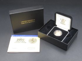 Royal Mint - The 2002 United Kingdom Gold Proof Sovereign, Limited Edition no. 01229/12500, in