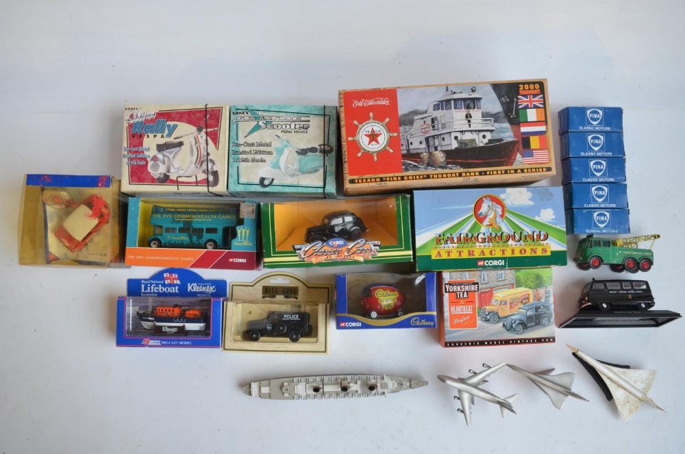 Mixed lot of diecast models and board games to include Corgi limited edition CC20103 Fowler