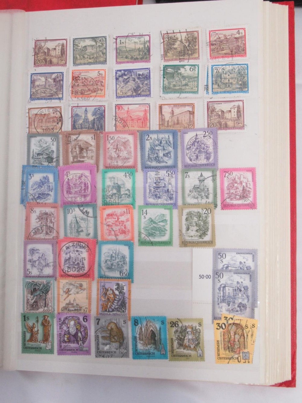 Stamp album cont. Indian stamps from the 1850s to late 1950s, stamp album cont. Austrian stamps, - Image 10 of 19