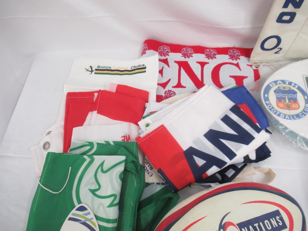 Collection of Rugby memorabilia to inc. Neil Jenkins Ltd Ed. 691/100 World of Groggs figure signed - Image 11 of 12