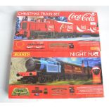 Two Hornby OO gauge boxed train sets to include R1233 Christmas Train Set (contents in mint