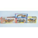 Four boxed diecast plant machinery models to include Joal 1/50 scale Avance D155AX-5 bulldozer