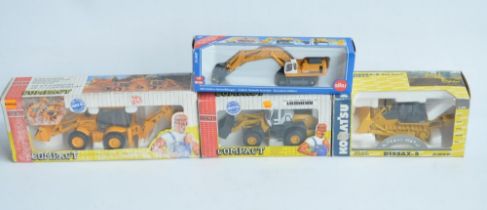 Four boxed diecast plant machinery models to include Joal 1/50 scale Avance D155AX-5 bulldozer