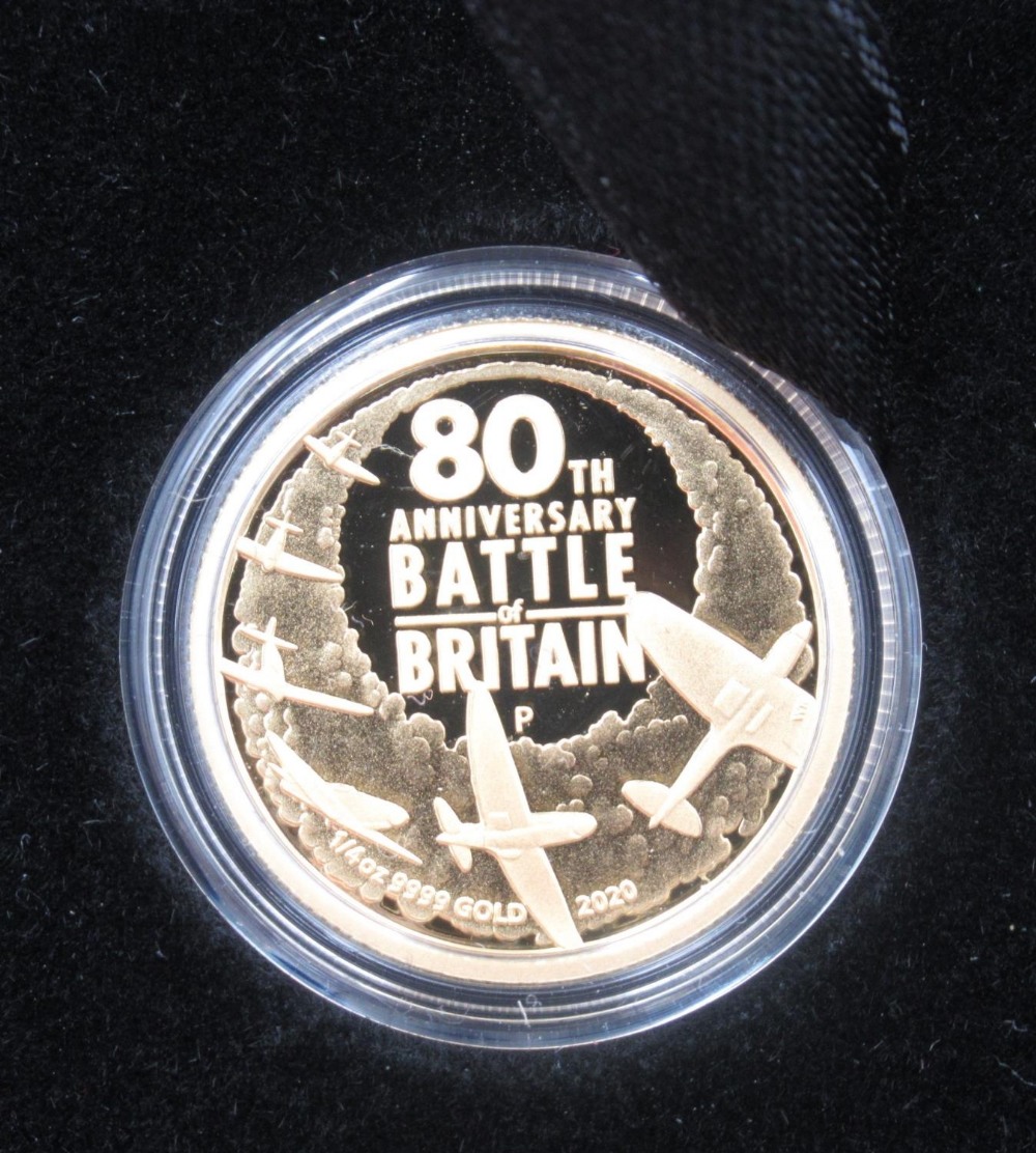The Perth Mint - 80th Anniversary Battle of Britain 2020 1/4oz gold proof coin, Limited Edition no. - Image 2 of 3