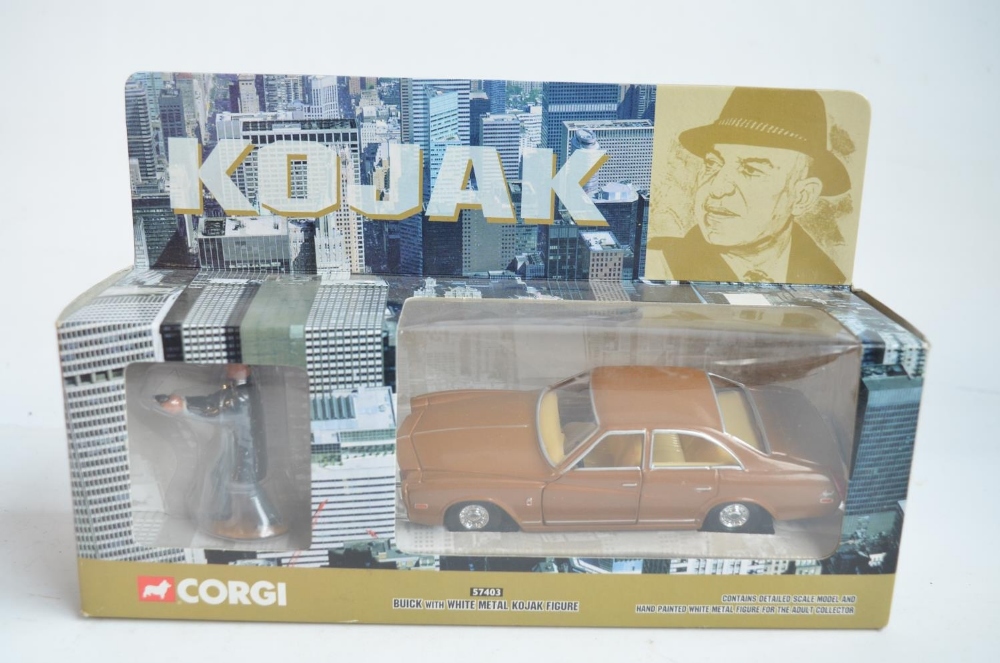 Six boxed film and television themed diecast model car sets, all with figures to include 57403 Kojak - Image 3 of 8