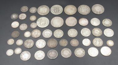 Collection of assorted Queen Victoria shillings, six pence, three pence, etc. (gross 8.36ozt)
