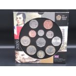 A United Kingdom Royal Mint brilliant uncirculated 2009 coin year set to include the Kew Garden