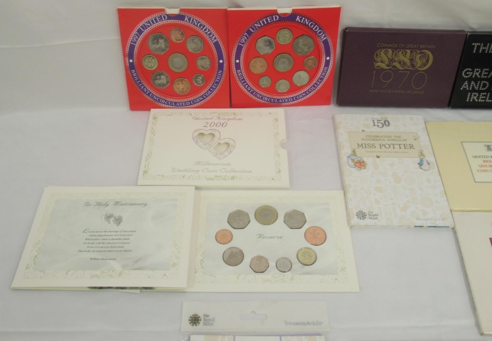 Royal Mint – United Kingdom Brilliant Uncirculated Coin Collection 1986, 1987, 1989-91, 1994-96, and - Bild 4 aus 6