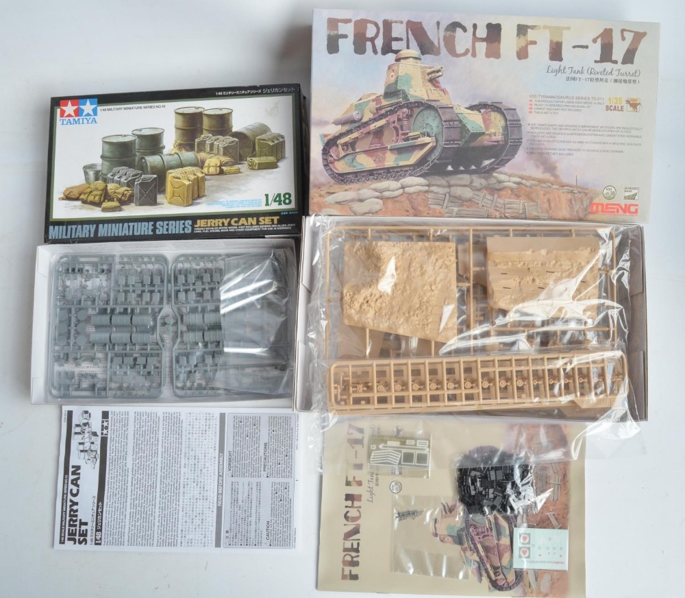 Mixed collection of mostly WWII era plastic and resin model kits from Tamiya, Meng, Airfix, Master - Image 4 of 10