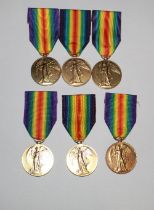 Six Victory Medals To: 3568 Pte J P Dick. Liverpool Regiment. 87956 Pte R Dyson. Liverpool Regiment.
