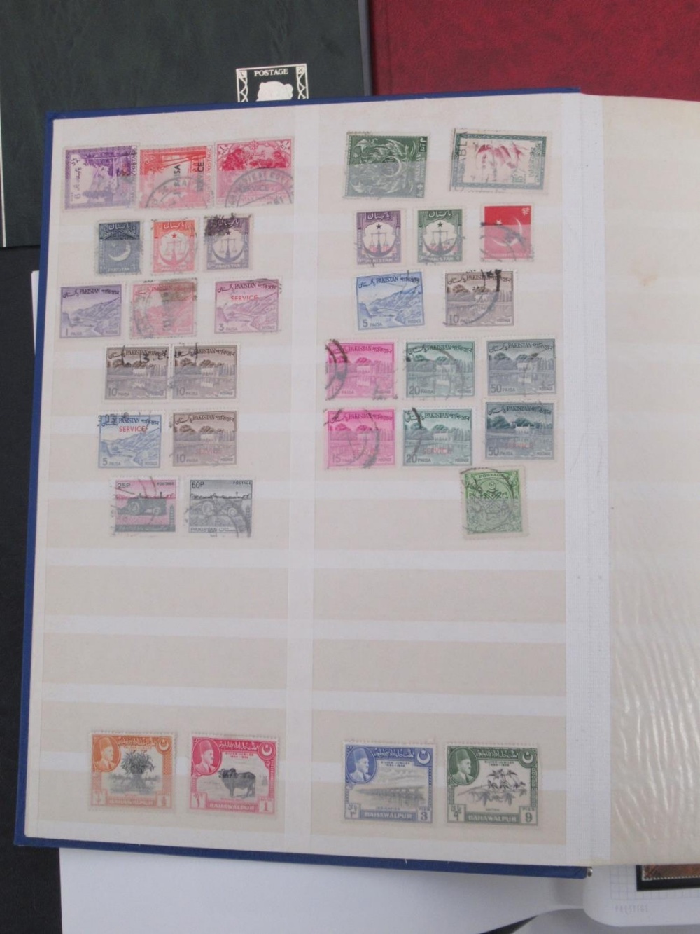 Assorted collection of International and British stamps in 15 folders/albums - Image 7 of 12