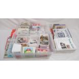 Large assorted collection of loose stamps (both on and off paper) and a collection of stamp