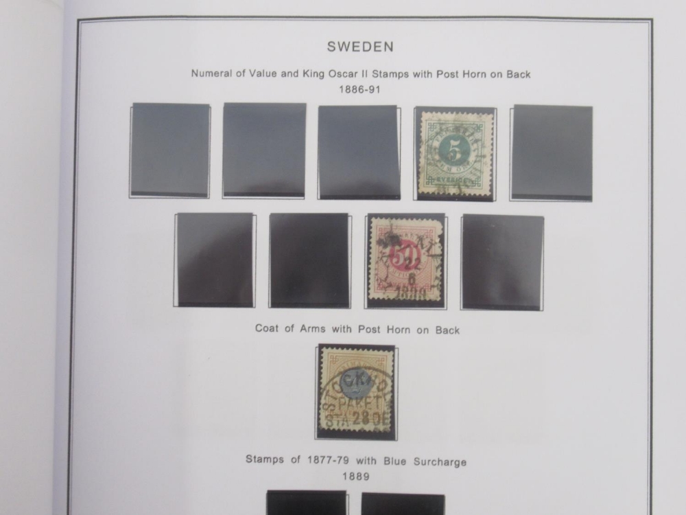 Davo album of Swedish stamps, 2 other albums of Swedish Stamps, folder of Greek stamps, a empty - Image 8 of 23