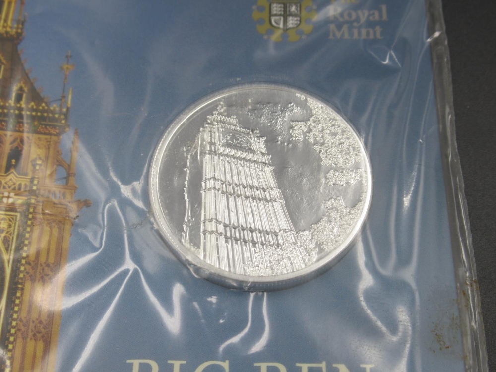 Royal Mint - 2 Big Ben Heartbeat of the Nation 2015 UK £100 fine silver coins, both in original - Image 2 of 5