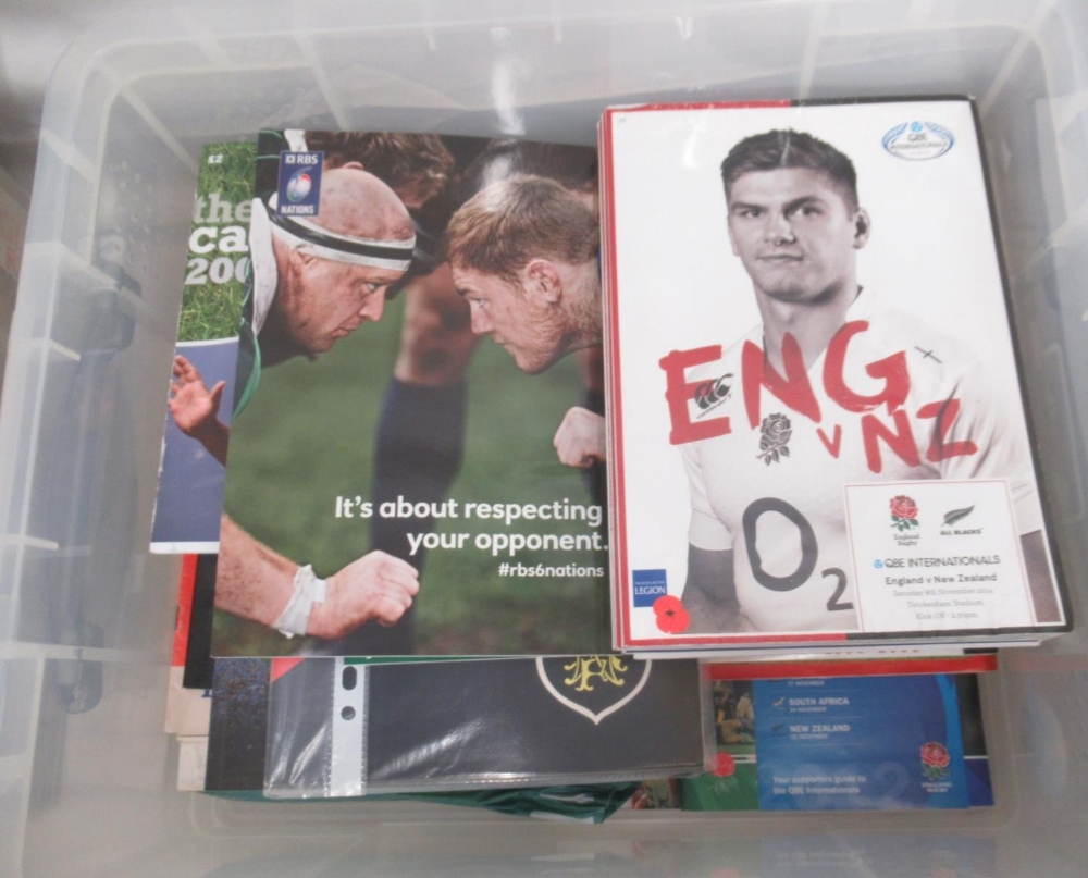 Large collection of Rugby books, programmes, DVDS, etc. to inc. England 150 Years Collectors Edition - Image 3 of 10