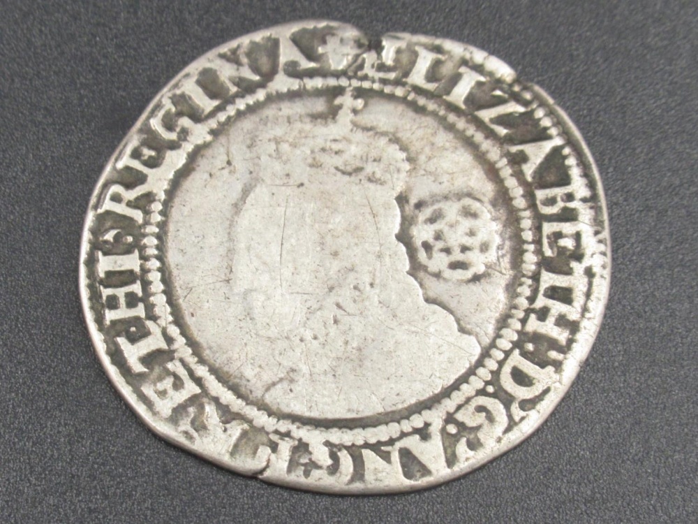 Elizabeth I coin, silver hammered sixpence 1580 - Image 2 of 2