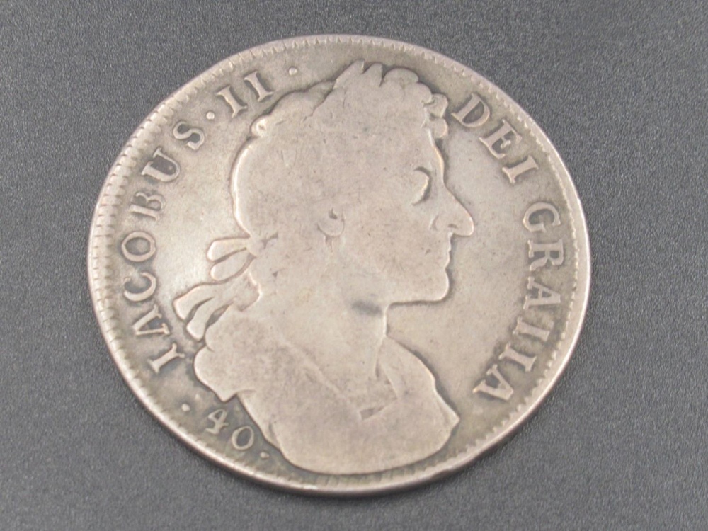 James II (VII) Scottish 1687 40 shilling coin - Image 2 of 2